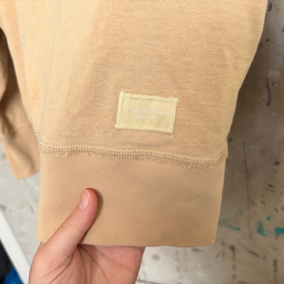 rag & bone Beige Fleece Sweatshirt - Picture 4 of 5